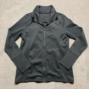 OGIO Women's M Cowl Neck Collar Full Zip Lightweight Performance Jacket‎ Gray